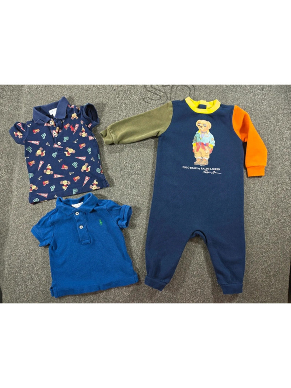 Polo Ralph Lauren Baby Boy 3pc Lot | Polo Bear & Polos | Sizes 6M - 9M